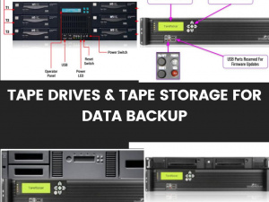 TAPE DRIVES & TAPE STORAGE FOR DATA BACKUP