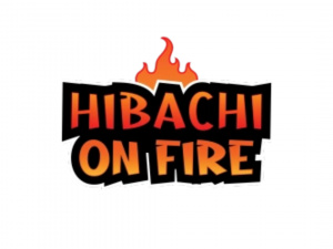 Hibachi on fire