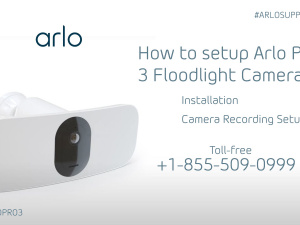 How to setup Arlo Pro 3 Floodlight camera  