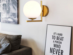 Introducing the Gold Globe Wall Light 