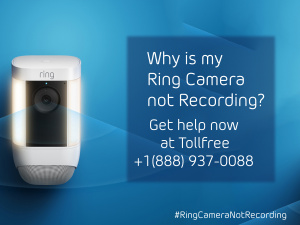 How do I get my Ring camera to record? 