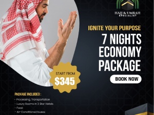 7 Nights Economy Umrah Package | USA 2022